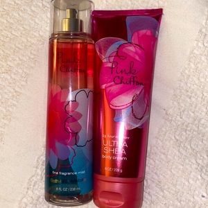 lotion and spray set from bath & body works